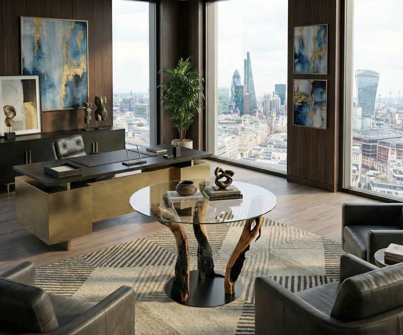 Fireline in a styled interior